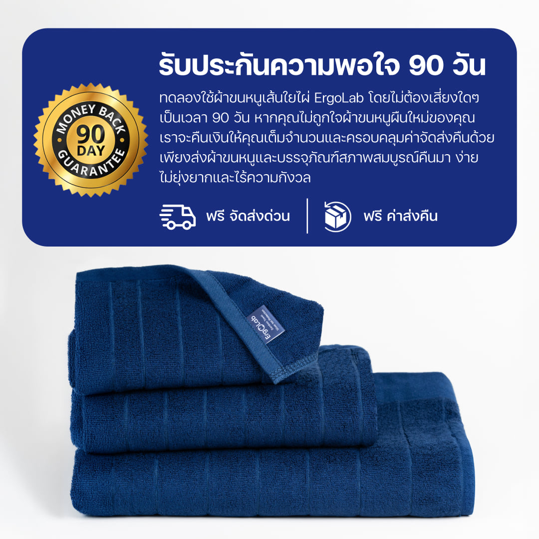 ชุดผ้าขนหนูเส้นใยไผ่ EROLAB สี NAVY BLUE_10